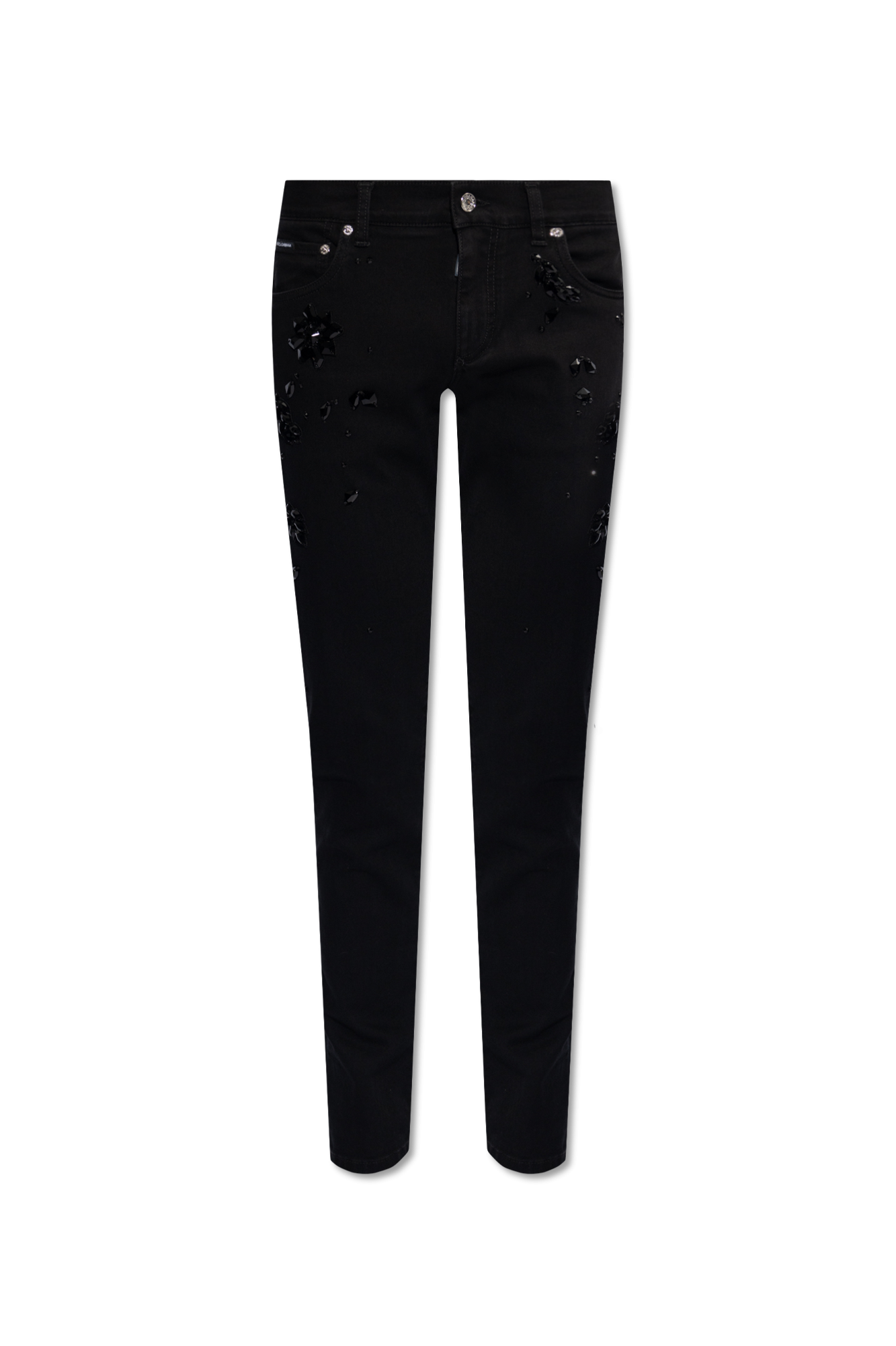 Dolce and gabbana embellished hot sale jeans